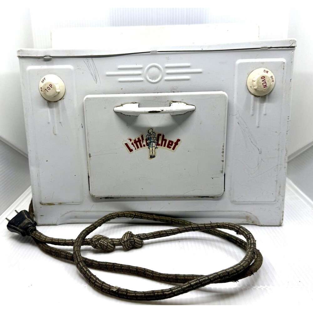Little Chef Oven Electric Stove Oven WORKS! Vintage 1950s